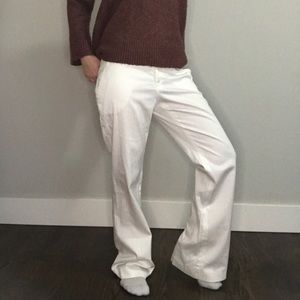 Women's Gucci White Slacks Wide Leg